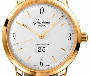 Glashutte Vintage Sixties Panorama Date Silver dial Mens watch 42 2-39-47-01-01-04