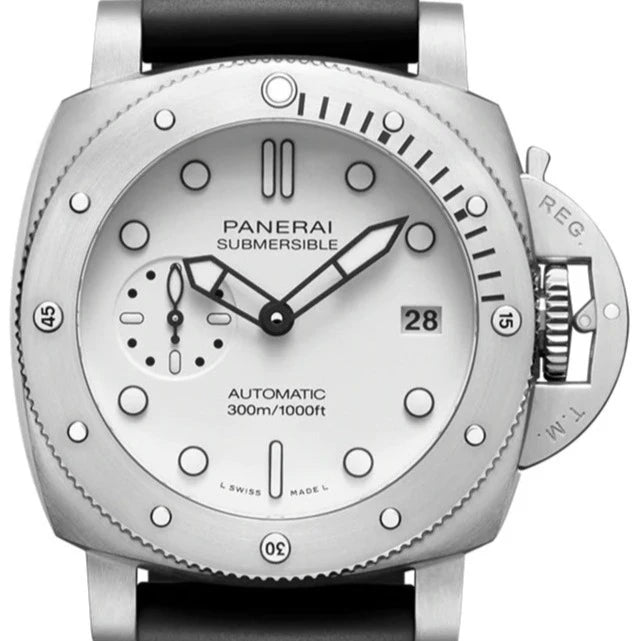 Panerai Submersible Bianco Mens Watch 42mm Ref#Pam02223