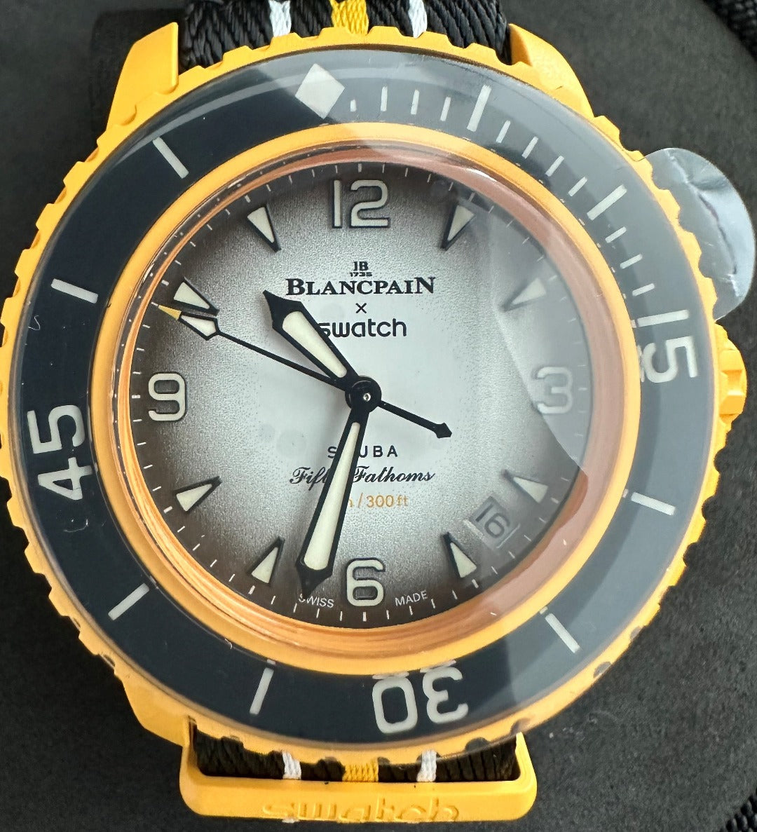 Swatch Blancpain Scuba Fifty Fathoms Pacific Ocean Yellow 42