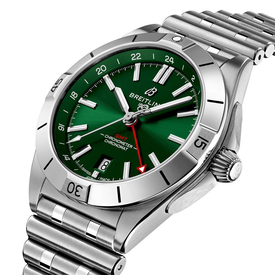 Breitling Chronomat GMT Green dial 40mm A32398101L1A1