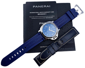 Panerai Luminor Blu Mare Mens Watch 44mm Ref#PAM01085