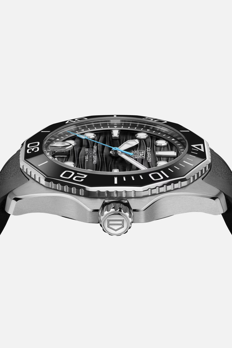 TAG Heuer Aquaracer 300 Black dial 42mm Date WBP5110.FT6257 Rubber