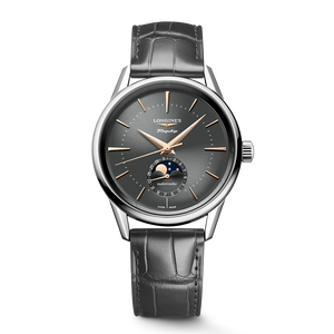Longines Flagship Heritage Moonphase Grey dial 38.5mm L4.815.4.52.2
