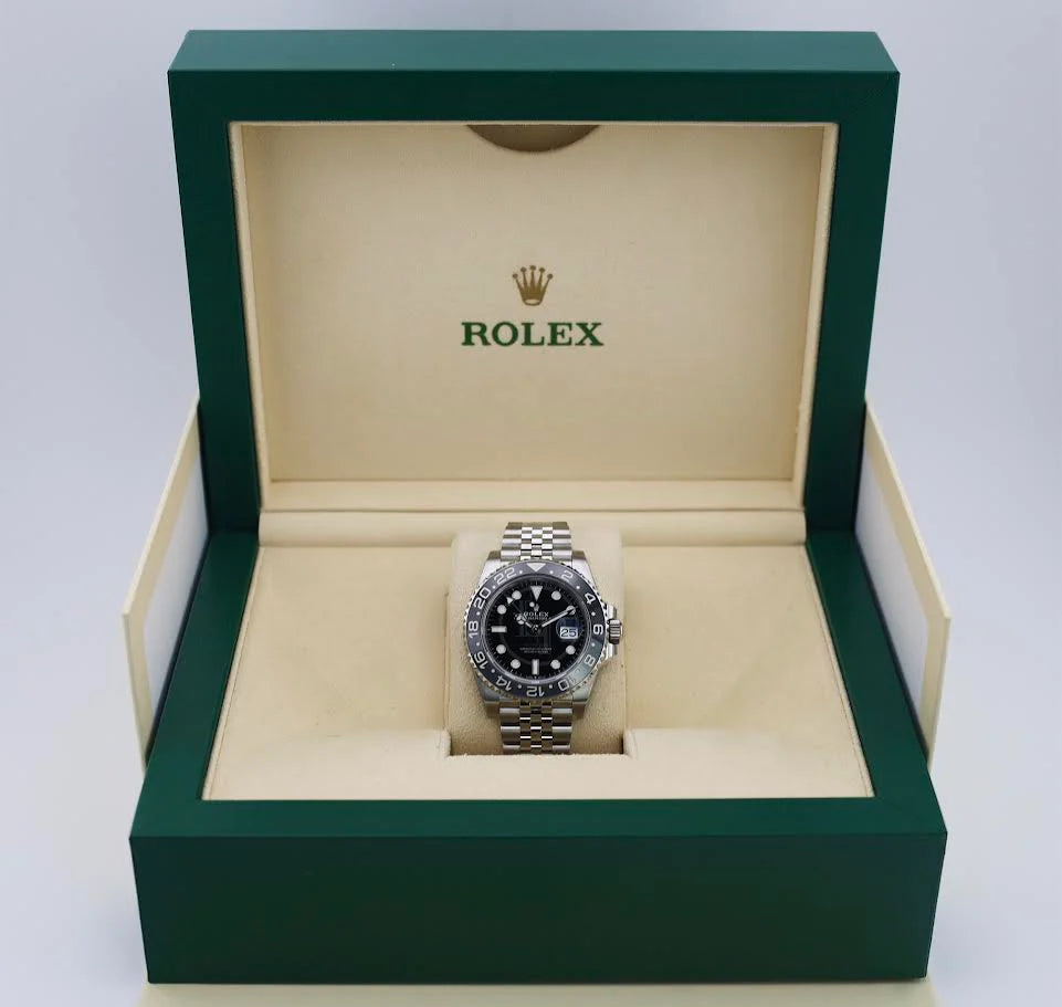 Rolex GMT-Master II Black dial Jubilee Bracelet 40mm 126710GRNR