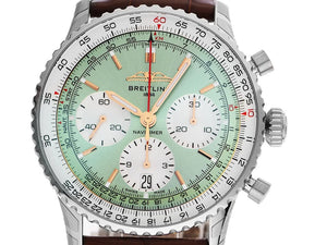 Breitling Navitimer B01 Chronograph Mint green dial 41mm AB0139211L1P1