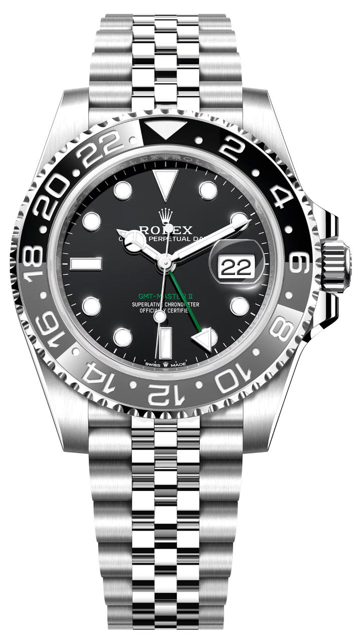 Rolex GMT-Master II Black dial Jubilee Bracelet 40mm 126710GRNR