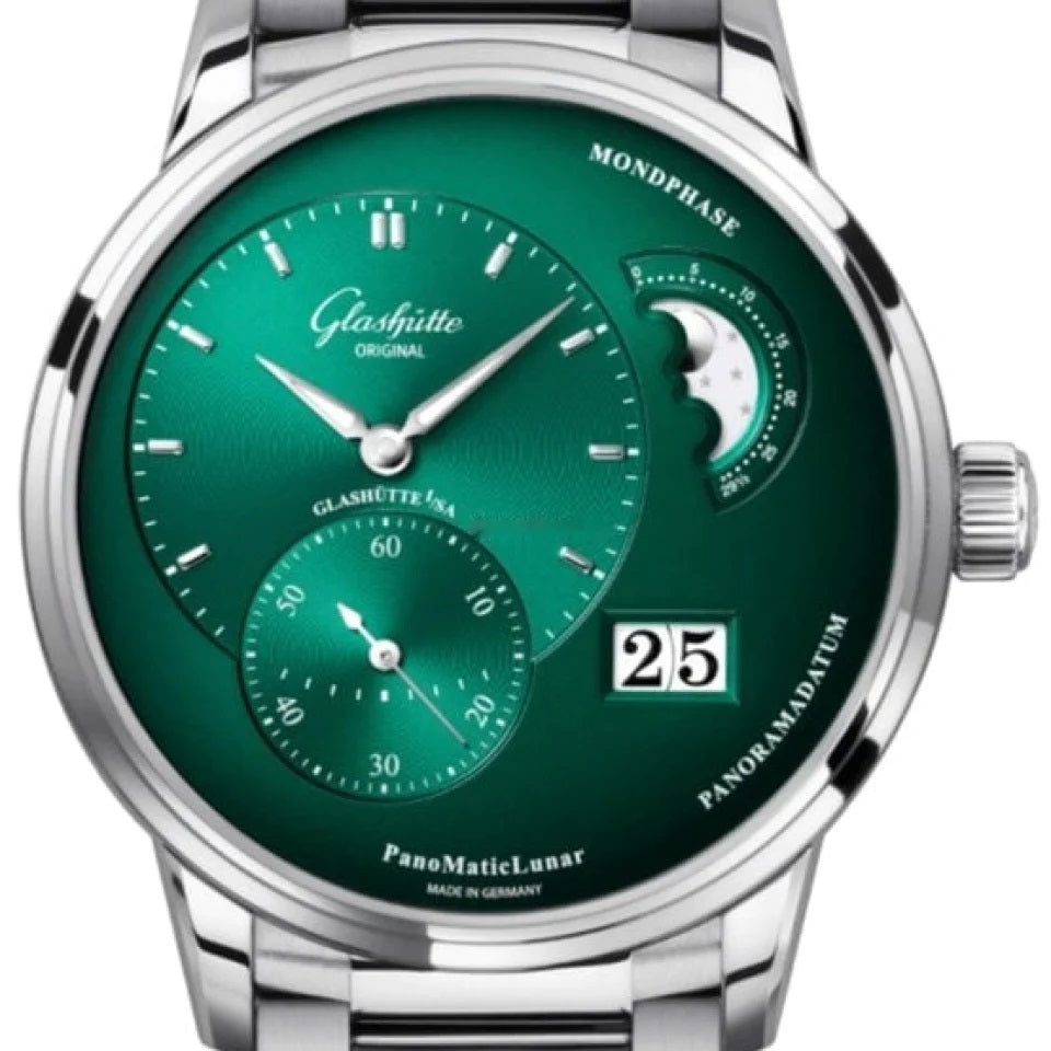 Glashütte Original Panomaticlunar Green Dial 40mm 1-90-02-13-32-62