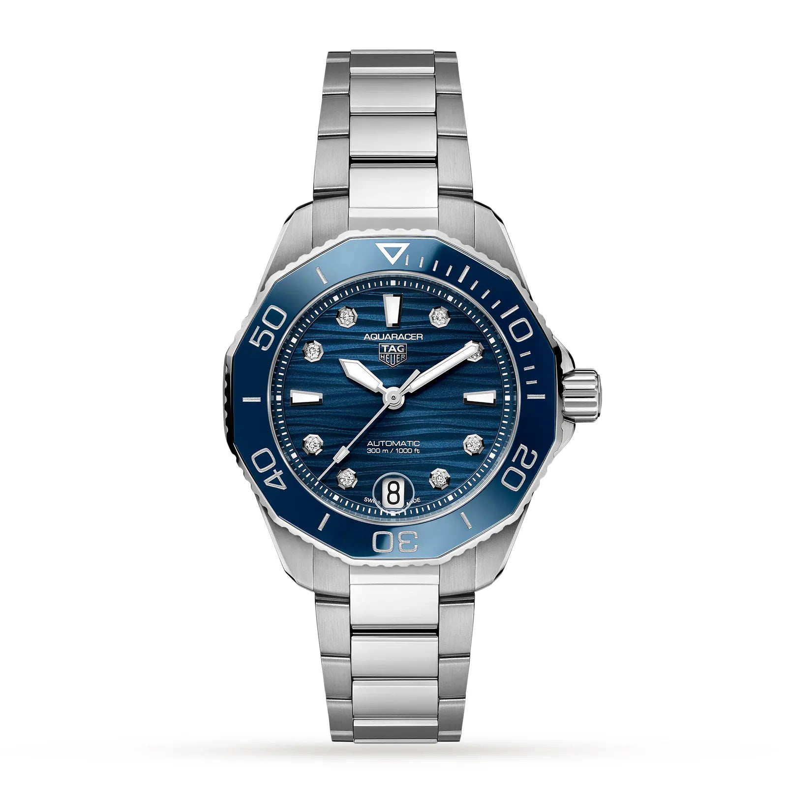 TAG Heuer Aquaracer  300 Date Blue diamond dial 36mm WBP231B.BA0618