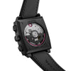 TAG Heuer Monaco Chronograph Blk/Pink Rubber strap 39mm CBL218B.FT6236