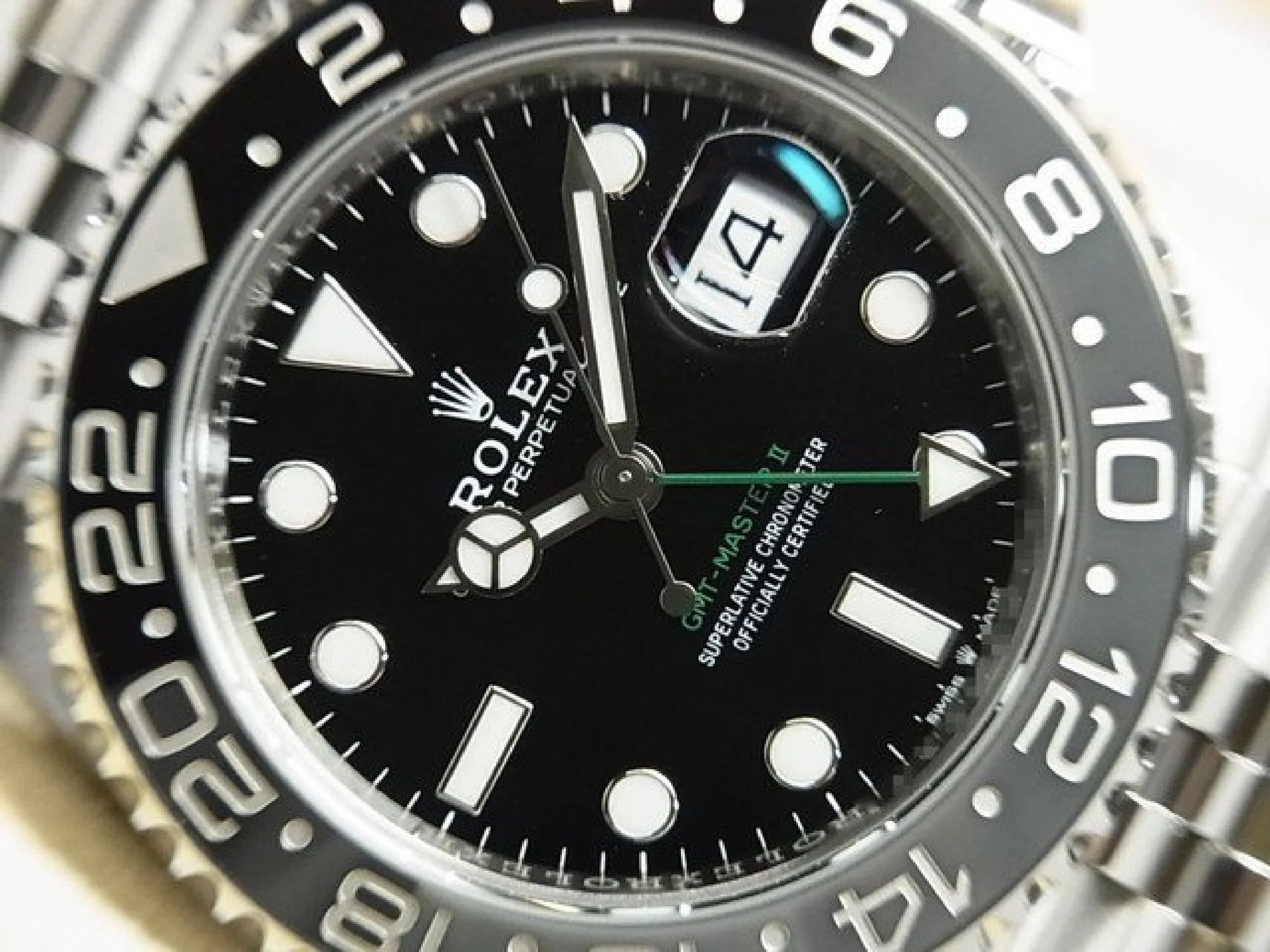 Rolex GMT-Master II Black dial Jubilee Bracelet 40mm 126710GRNR