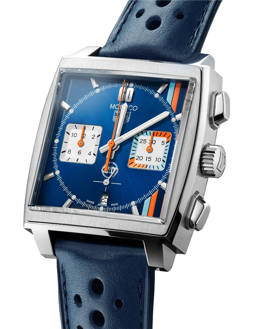 TAG Heuer Monaco Gulf Blue dial 39mm CBL2115.FC6494