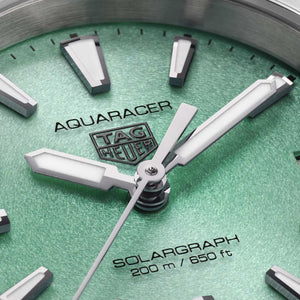 TAG Heuer Aquaracer Professional 200 Solargraph Mint dial 34mm WBP1315.BA0005