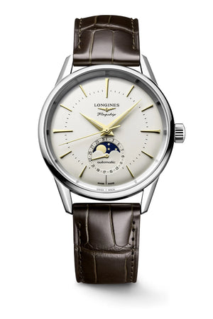 Longines Heritage Moonphase Automatic Silver dial 35.8 mm L4.815.4.72.2