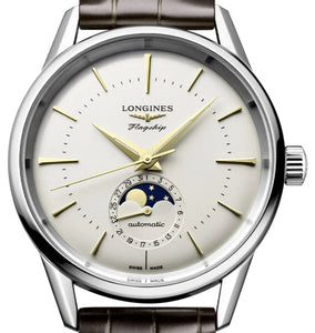 Longines Heritage Moonphase Automatic Silver dial 35.8 mm L4.815.4.72.2