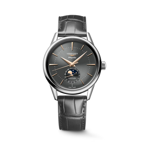 Longines Flagship Heritage Moonphase Grey dial 38.5mm L4.815.4.52.2