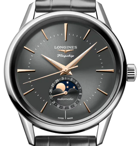 Longines Flagship Heritage Moonphase Grey dial 38.5mm L4.815.4.52.2