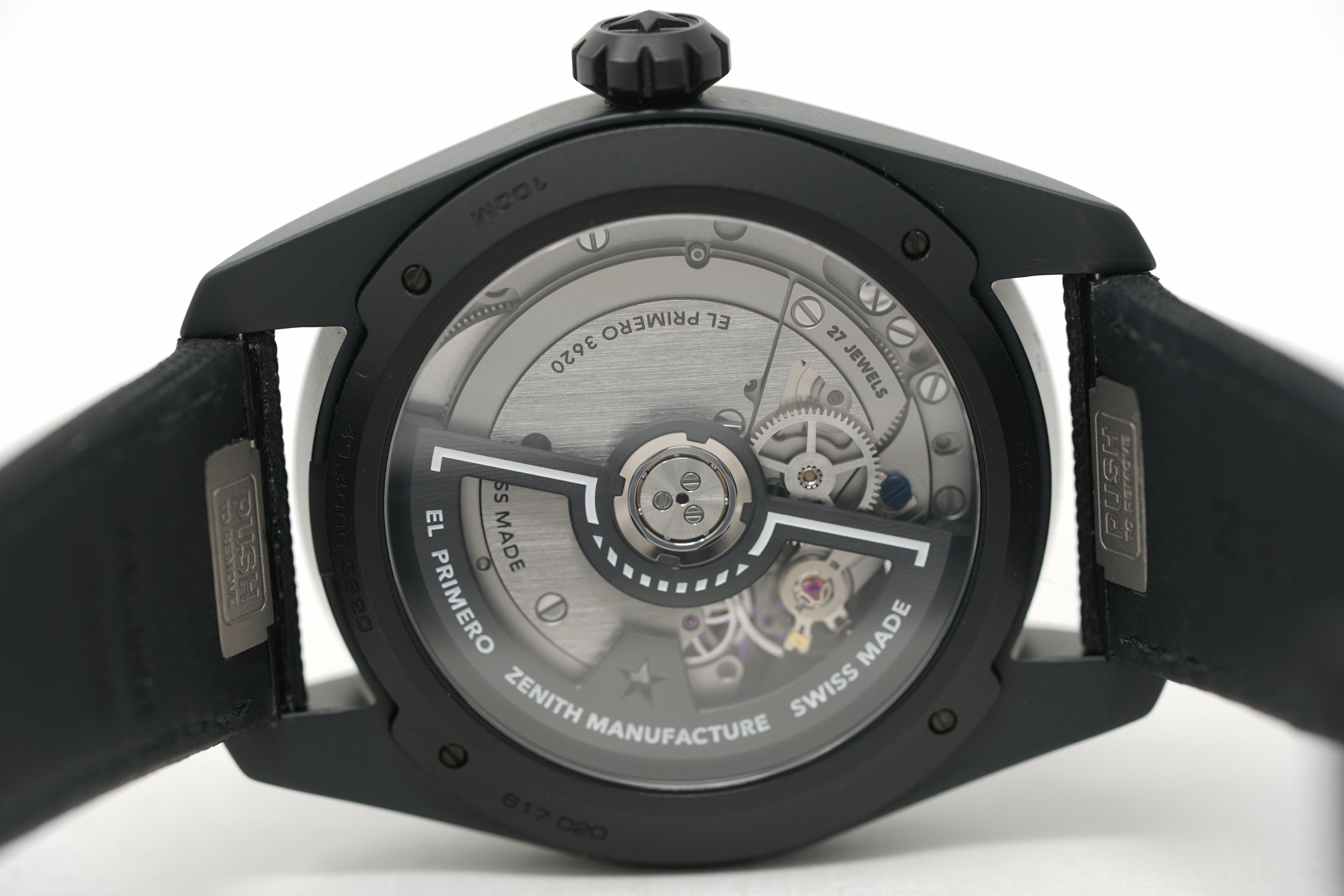 Zenith Pilot Automatic Black dial Mens watch 40 49.4000.3620/21.i001