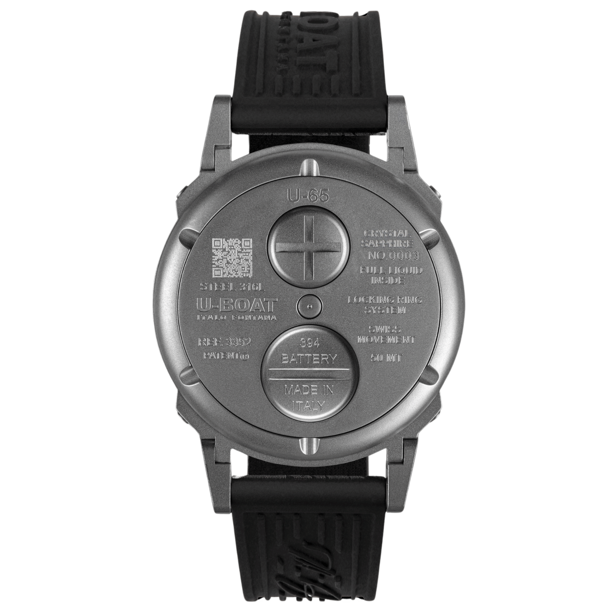 U-Boat U-65 3352 44mm SS Turquoise