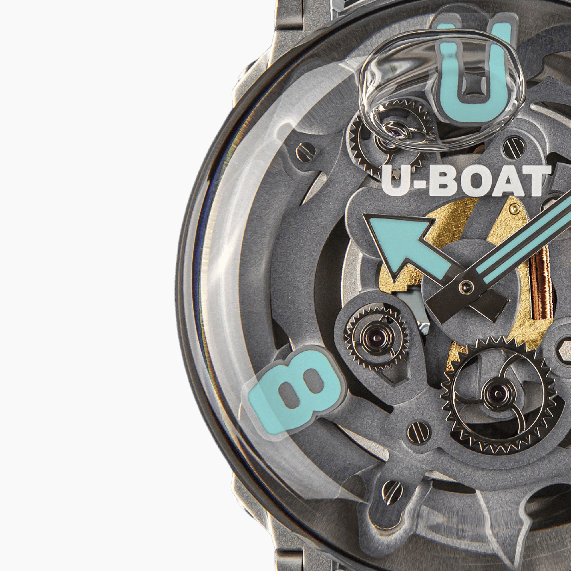 U-Boat U-65 3352 44mm SS Turquoise