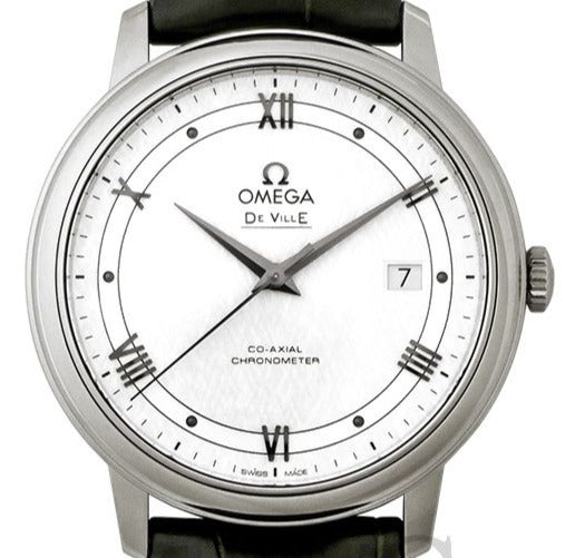 Omega De Ville Prestige Co-axial Silver dial Mens watch 39.5mm 424.13.40.20.02.006