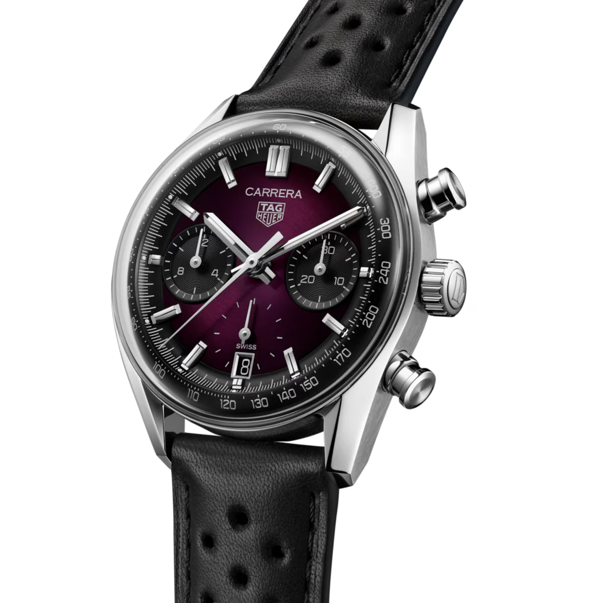 TAG Heuer Carrera Chronograph Purple dial CBS2219.FC6607
