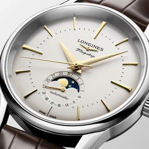 Longines Flagship Heritage Moonphase Silver dial 38.5mm L4.815.4.78.2