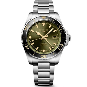 Longines Hydroconquest Gmt Green dial 43mm L3.890.4.06.6