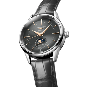 Longines Flagship Heritage Moonphase Grey dial 38.5mm L4.815.4.52.2