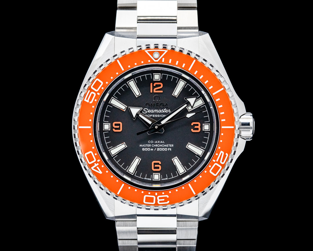 Omega Seamaster Planet Ocean 600m Blk dial Orange Bezel 42mm