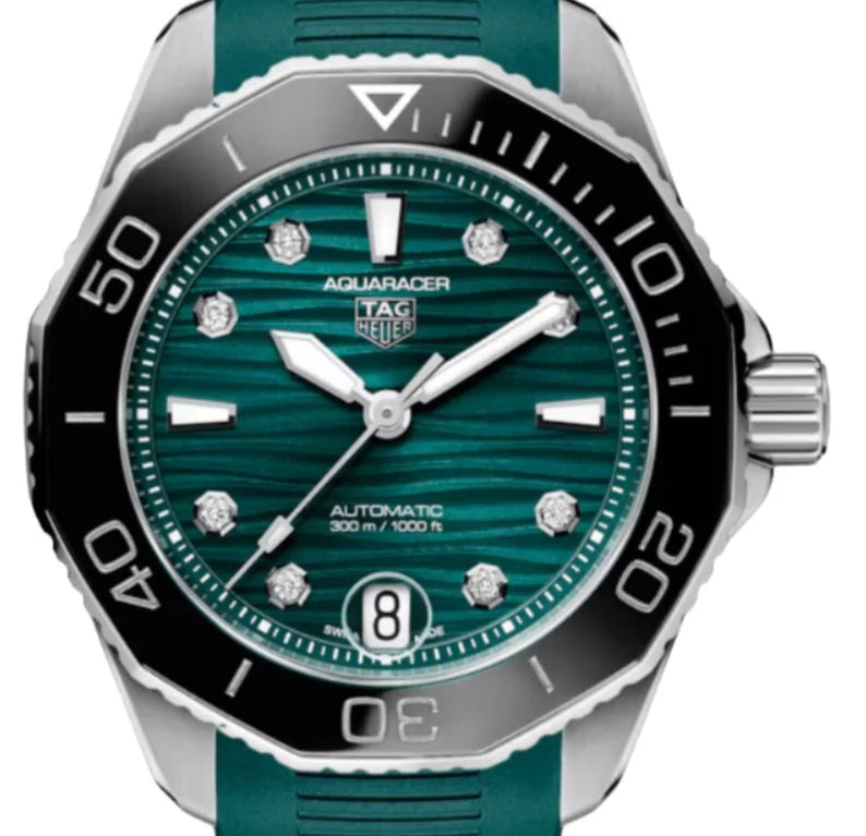 TAG Heuer Aquaracer Professional 300 Green dial 36mm WBP231G.FT6226