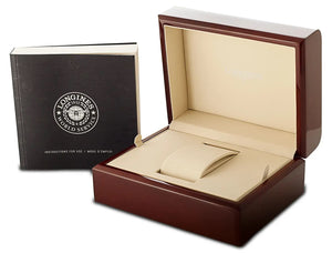 浪琴表名匠系列自动银色表盘棕色表带男式手表 42 L2.893.4.78.3
