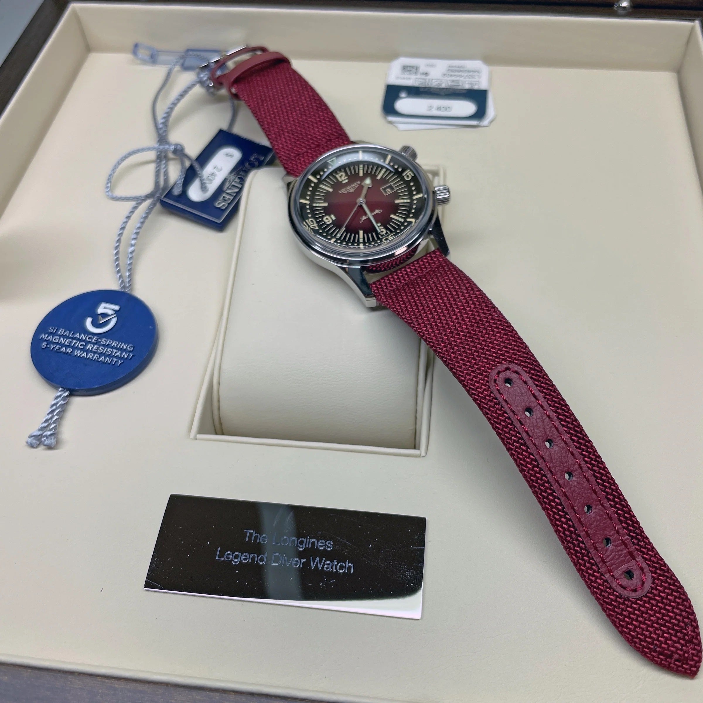 Longines Legend Diver Red Dial | Red Face Watch | Harley's Time