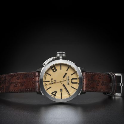 U-Boat Classico U-47mm Ivory dial Brown strap 8106