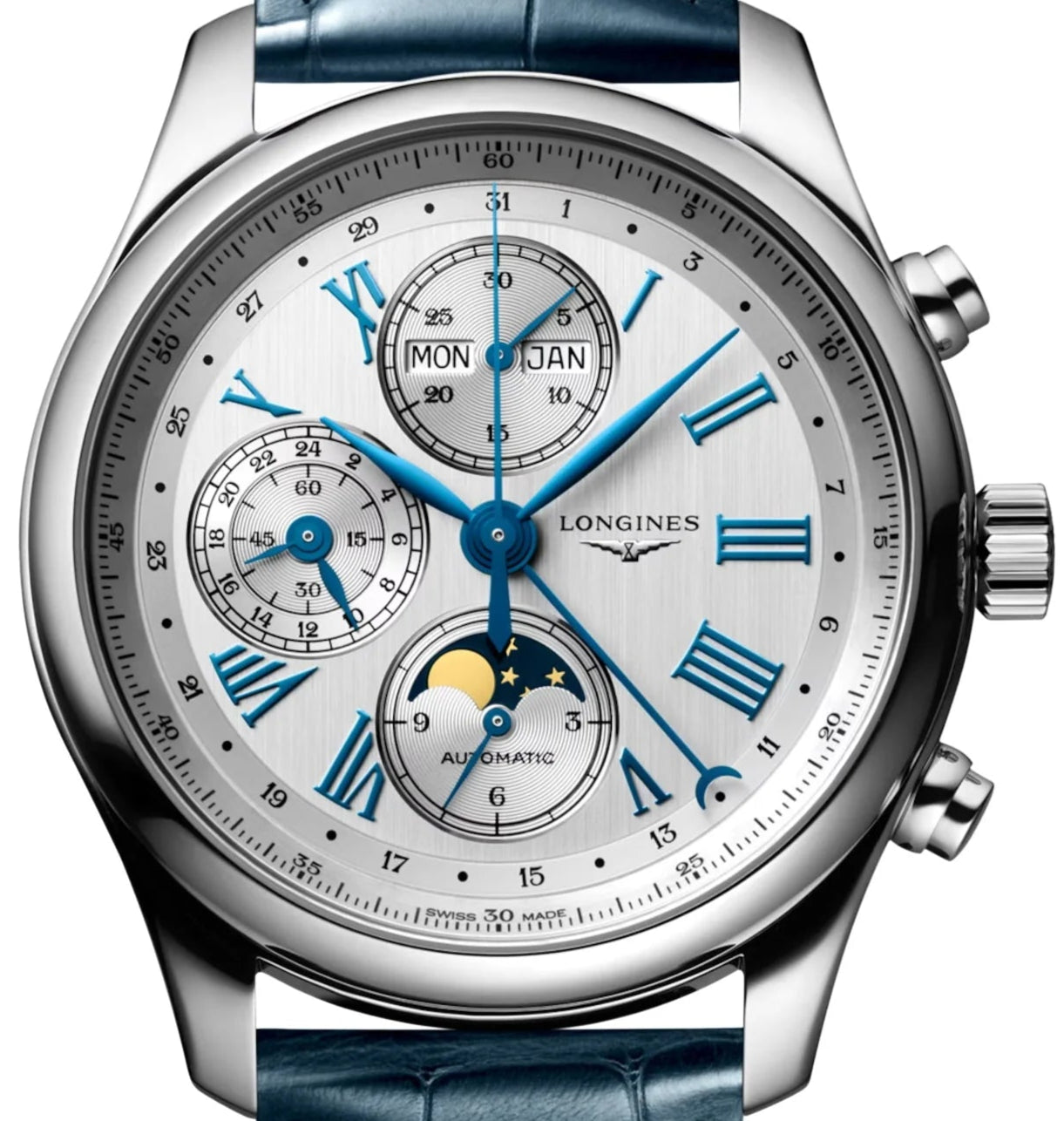 Longines Master Collection Moonphase 42mm Blue dial L2.773.4.71.2