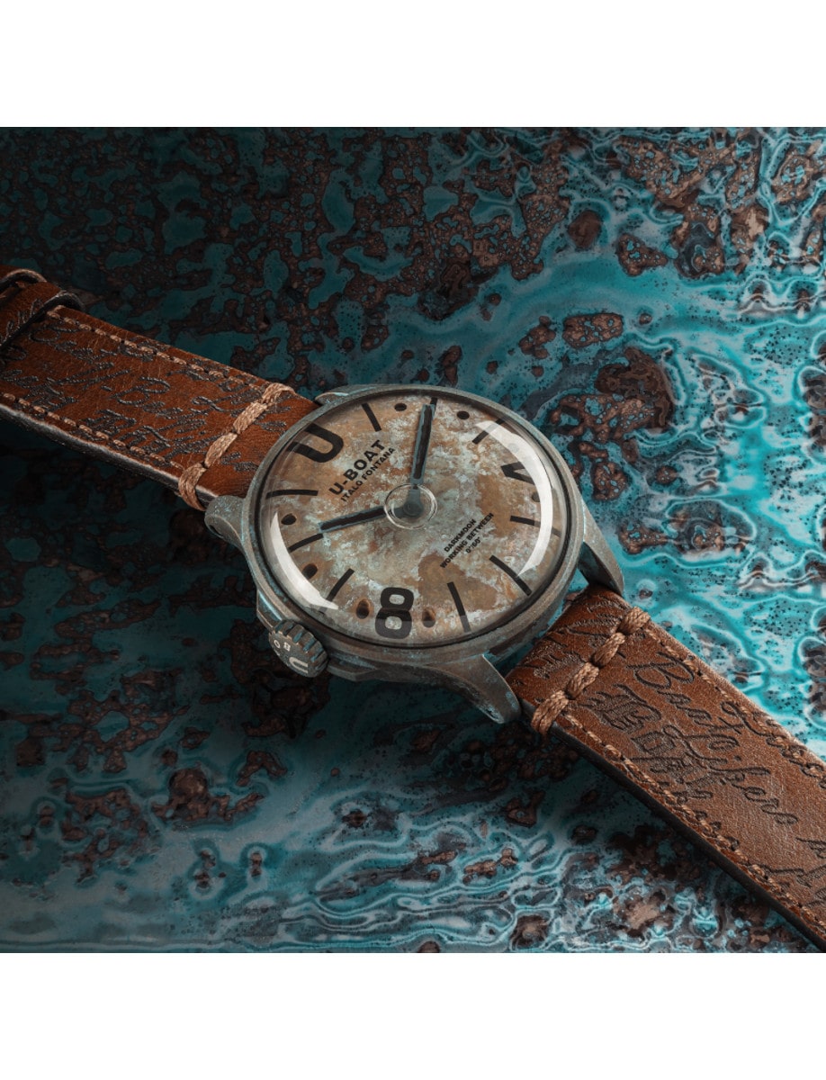 U-Boat Herrenuhr Darkmoon Unico 45mm 50m antique color dial 9600/A