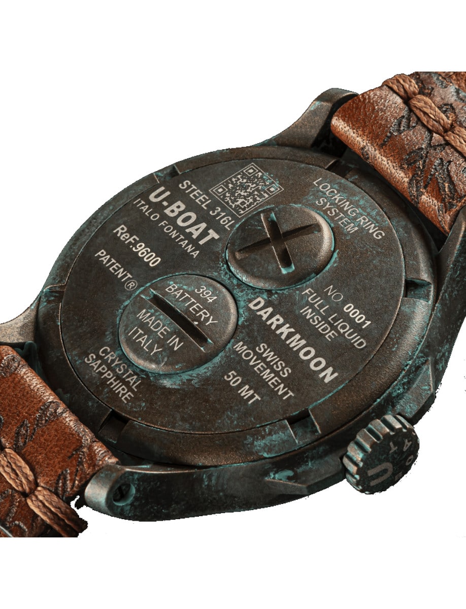 U-Boat Herrenuhr Darkmoon Unico 45mm 50m antique color dial 9600/A