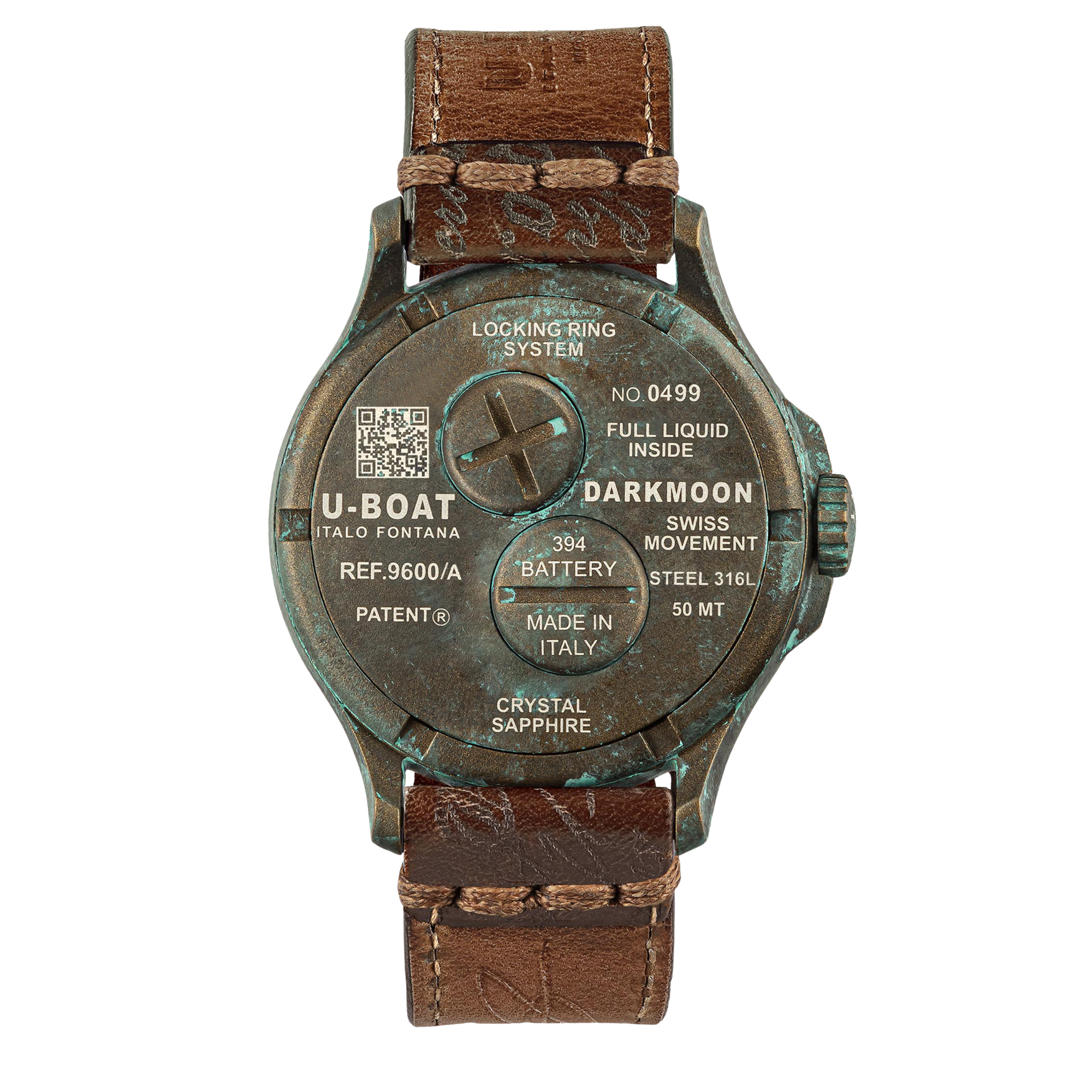 U-Boat Herrenuhr Darkmoon Unico 45mm 50m antique color dial 9600/A