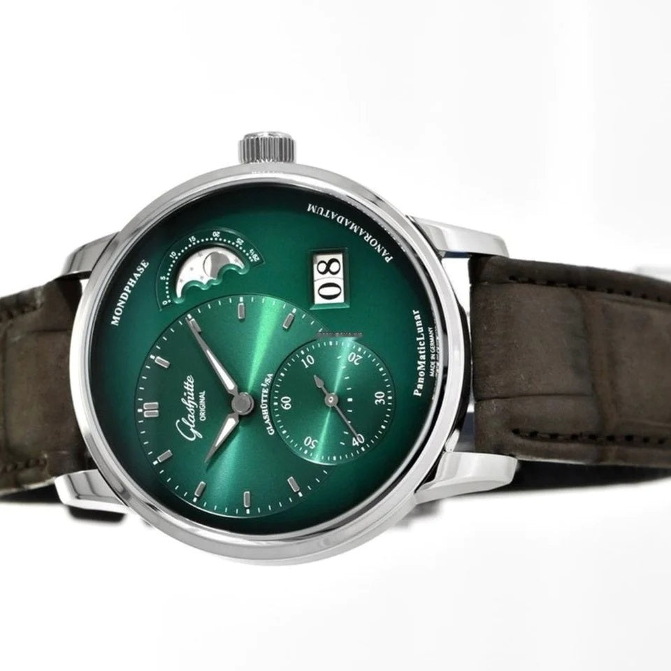 Glashütte Original Panomaticlunar Green Dial 40mm 1-90-02-13-32-62