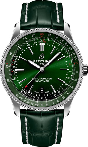 Breitling Navitimer Automatic Green dial Croc strap 41 A17326361L1P1