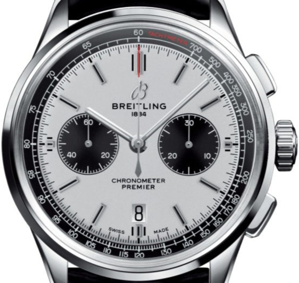 Breitling Premier B01 Chronograph Silver dial 42mm AB0118221G1P2