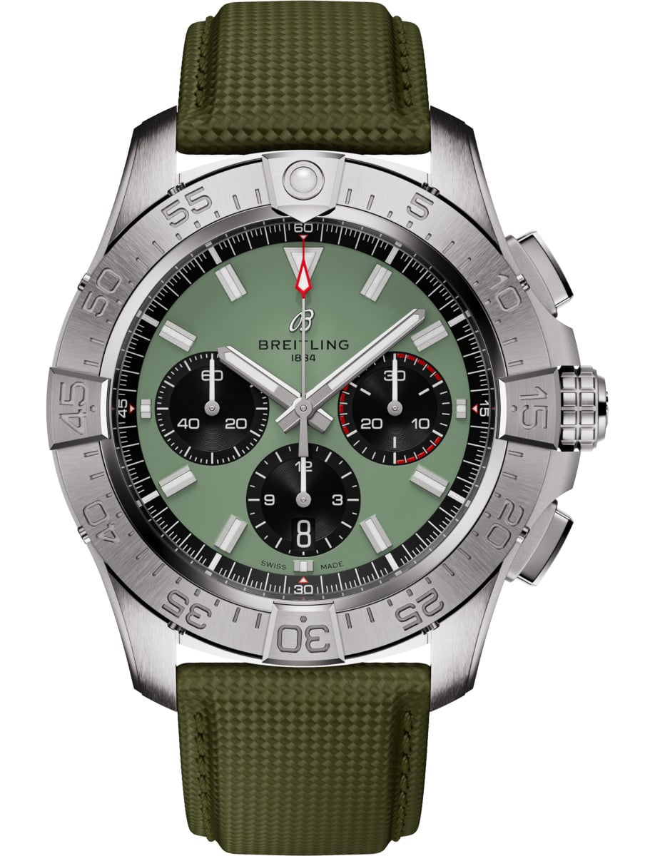 Breitling Avenger B01 Chronograph Mint green dial 44mm AB0147101L1X1