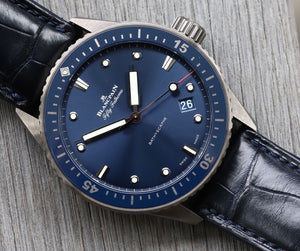 Blancpain Fifty Fathoms Bathyscaphe Reloj de buceo azul 43 mm 50000240052A
