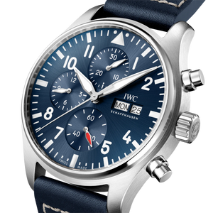 IWC Chronograph Pilot's Petite limited Blue dial Mens watch 43 IW378003