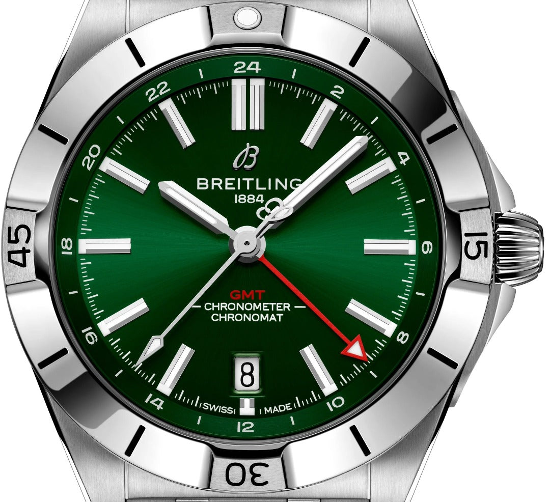 Breitling Chronomat GMT Green dial 40mm A32398101L1A1