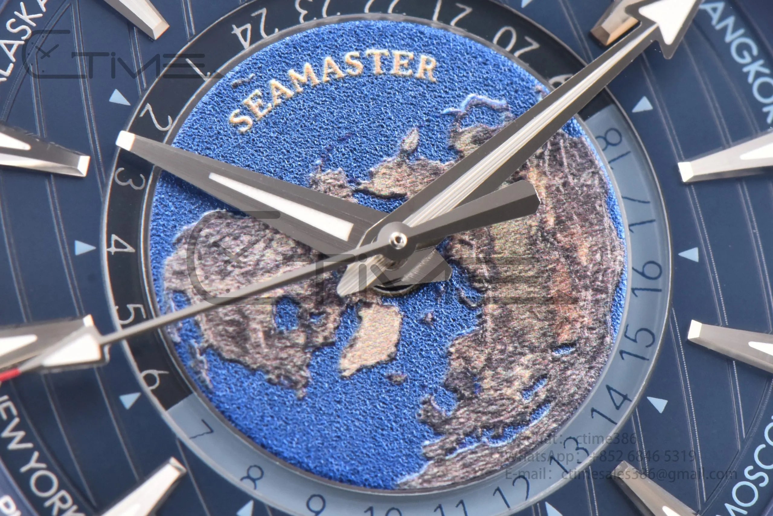 Reloj Omega Seamaster Aqua Terra 150m para hombre 43mm GMT 220.12.43.22.03.001
