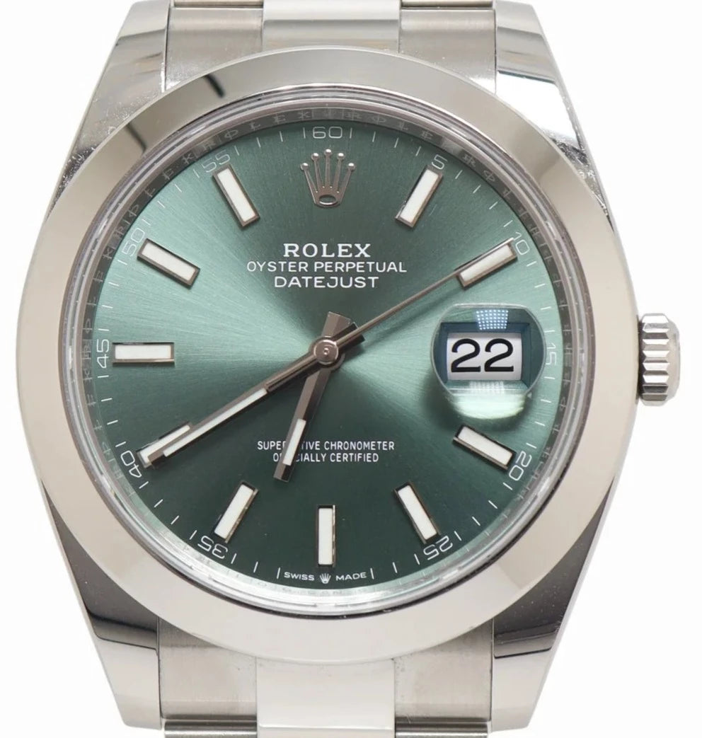 Rolex  Datejust 41mm Green dial oyster bracelet REF#126300