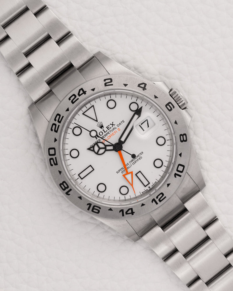 Reloj Rolex Explorer II blanco para hombre 42 mm Ref#226570