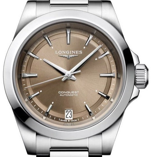 Longines Conquest Automatic Brown dial 34mm L3.430.4.62.6