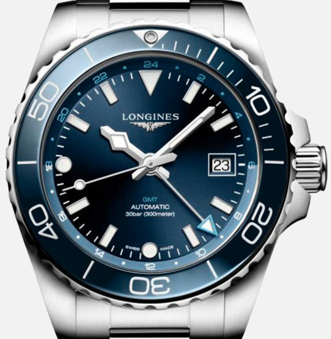 Longines Hydroconquest Gmt Blue dial 42mm L3.790.4.96.6