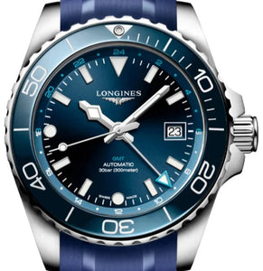 Longines Hydroconquest Gmt Blue dial L3.790.4.96.9